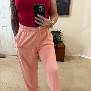 PINK Victoria's Secret Peach Joggers